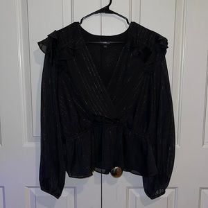 EXPRESS Shimmer Long Sleeve Blouse, NWOT